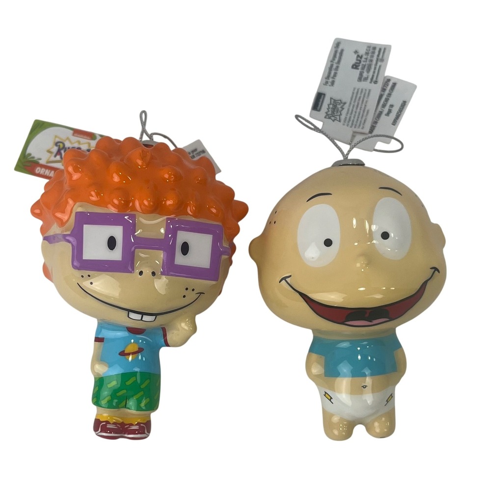Rugrats Nickelodeon Tommy Pickles Chuckie Finster Christmas Ornaments 4"‎ NWT
